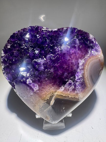 Amethyst-Herz 13 cm – 1,12 kg – Premium Qualität aus Brasilien 💜