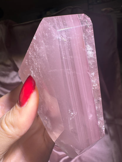 Wunderschöne Pink Lithium Freiform mit Phantom 💖 - 9cm, 235g