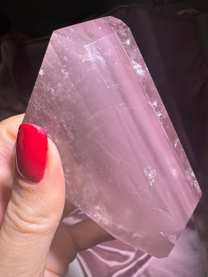 Wunderschöne Pink Lithium Freiform mit Phantom 💖 - 9cm, 235g