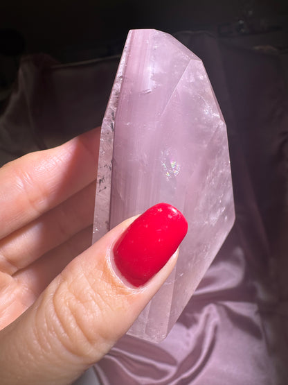 Wunderschöne Pink Lithium Freiform mit Phantom 💖 - 9cm, 235g