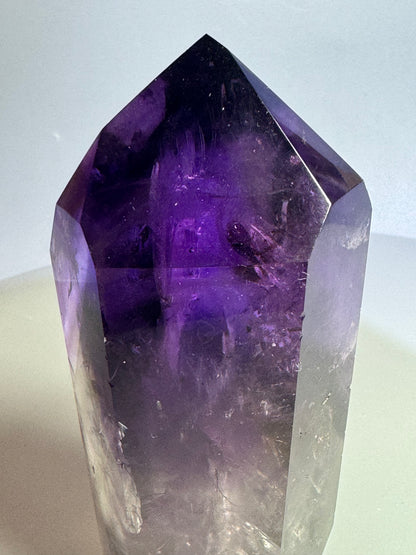 Amethyst Phantom Bergkristall Spitze - 10cm, 335g