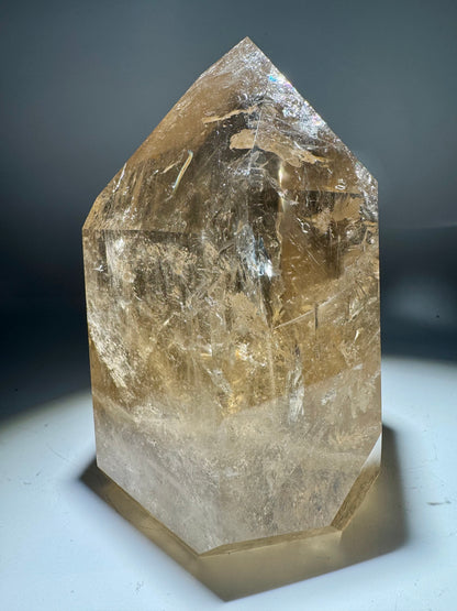 Natur-Citrin 14 cm – 1,5 kg – Premium Qualität aus Brasilien 🍯✨