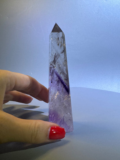 Exklusive Phantom Amethyst Spitze – 11.3 cm, 1A-Qualität