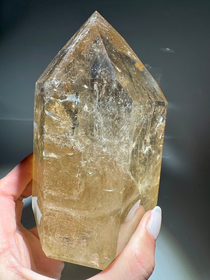 Natur-Citrin 14 cm – 1,5 kg – Premium Qualität aus Brasilien 🍯✨