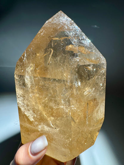 Natur-Citrin 14 cm – 1,5 kg – Premium Qualität aus Brasilien 🍯✨