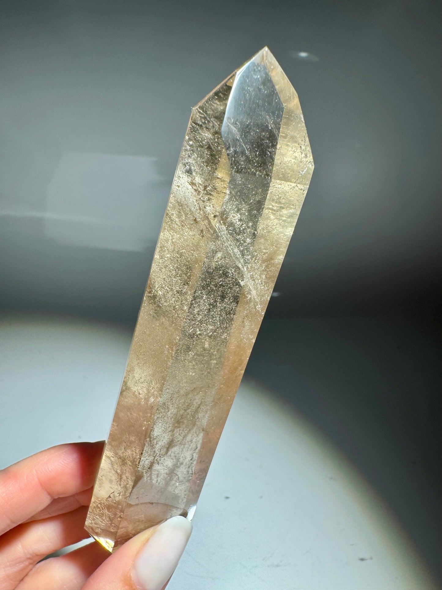 Natur-Citrin 13 cm – 132 g 🍯 Extra klare Premium Qualität Brasilien