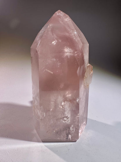 Seltene Pink Lithium Phantomspitze 10,5 cm – Hochwertiger Kristall aus Brasilien (372 g)