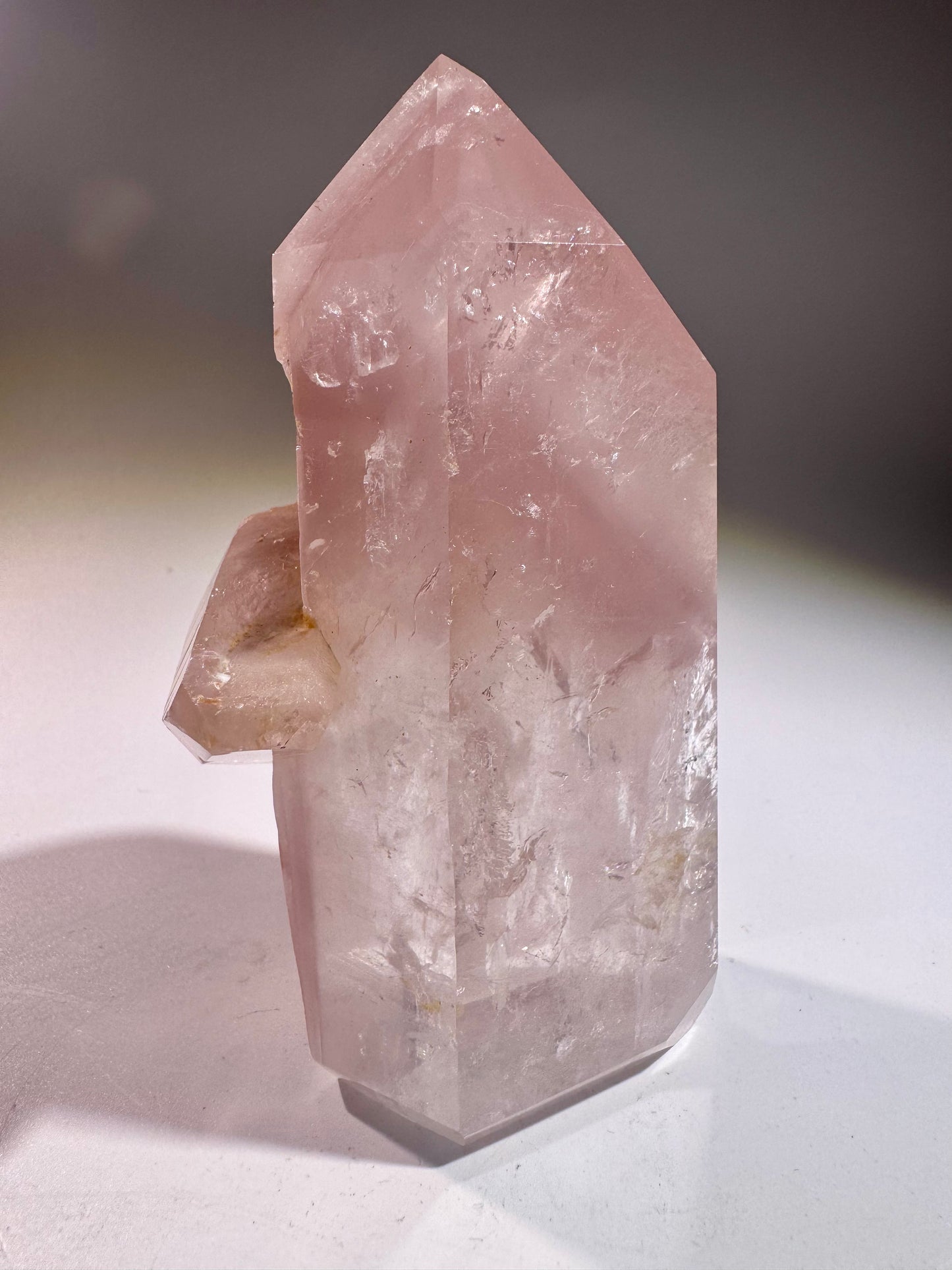 Seltene Pink Lithium Phantomspitze 10,5 cm – Hochwertiger Kristall aus Brasilien (372 g)