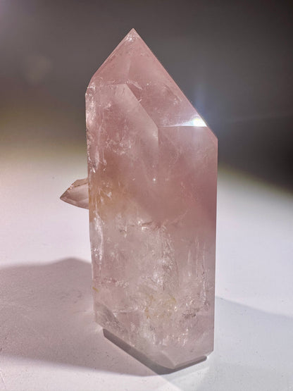 Seltene Pink Lithium Phantomspitze 10,5 cm – Hochwertiger Kristall aus Brasilien (372 g)
