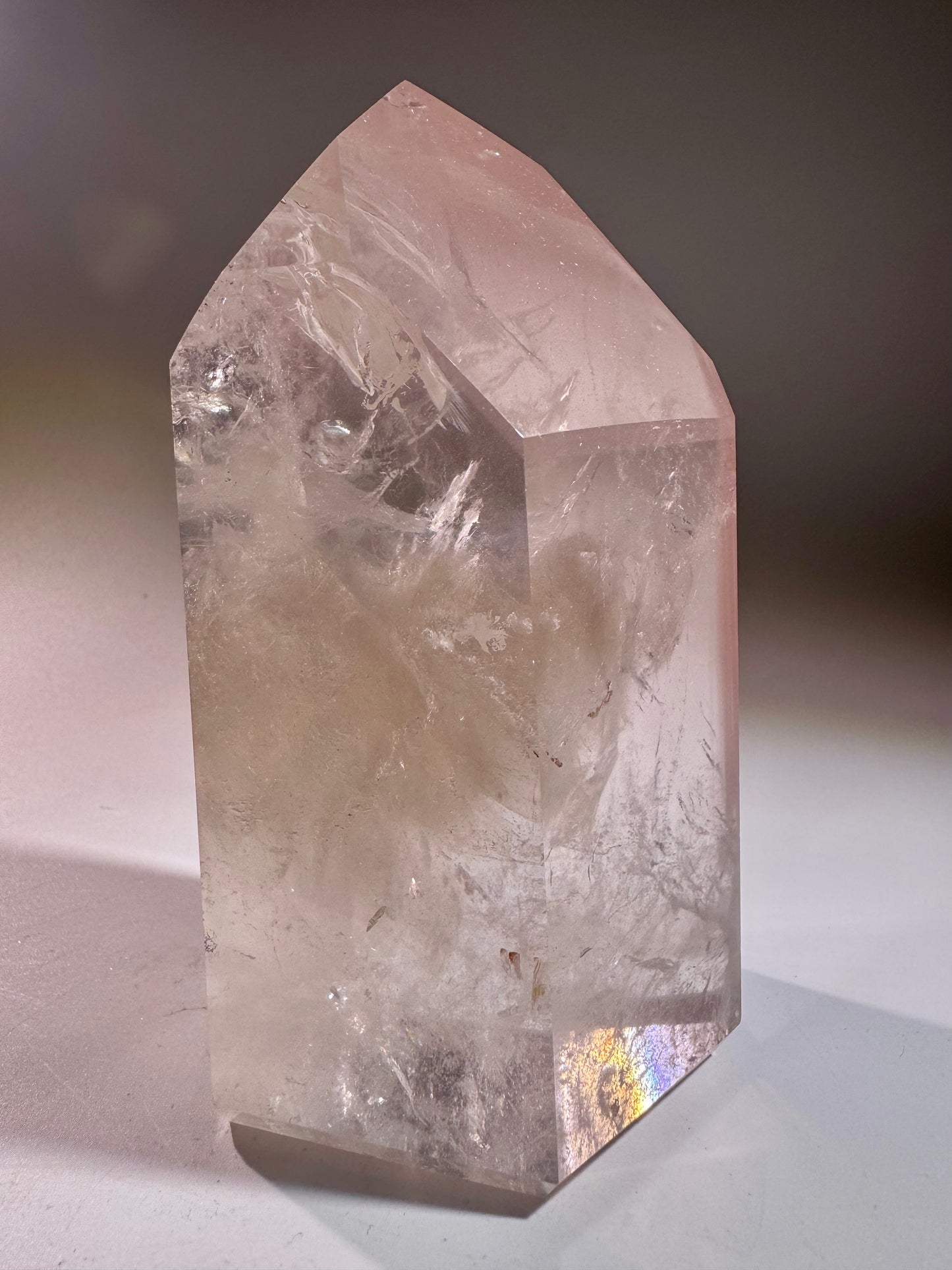 Pink Lithium Phantom Kristall 11,6 cm – Seltenes Einzelstück in Museumsqualität (614 g)