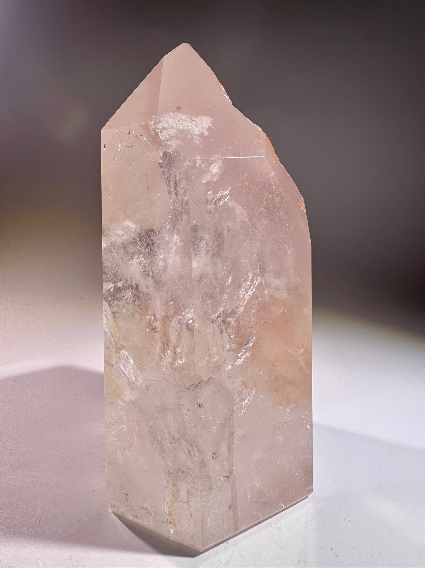 Pink Lithium Kristall 13,7 cm – Mit klaren Phantomen & 1,14 kg Rarität aus Brasilien