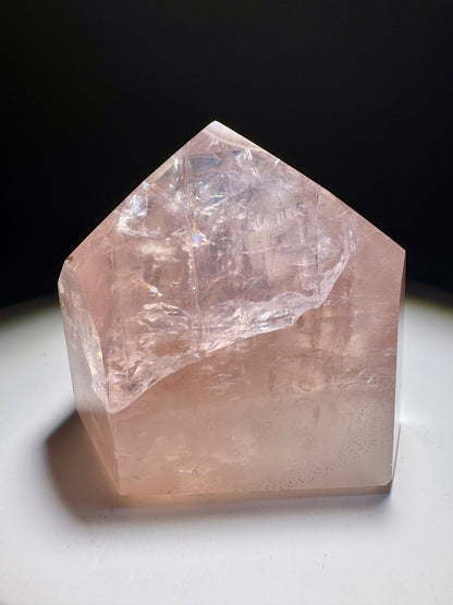 Klare Rosenquarz Spitze 💕- 5.2cm, 135g