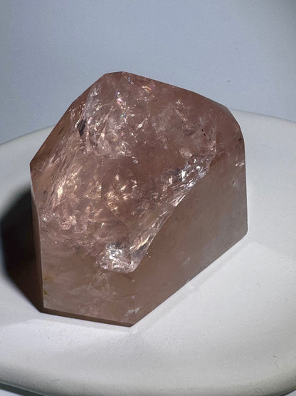 Klare Rosenquarz Spitze 💕- 5.2cm, 135g