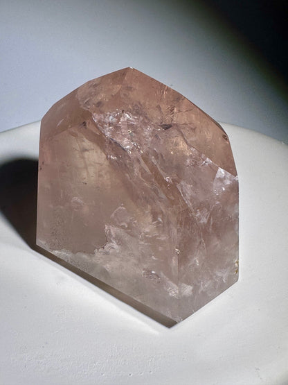Klare Rosenquarz Spitze 💕- 5.2cm, 135g