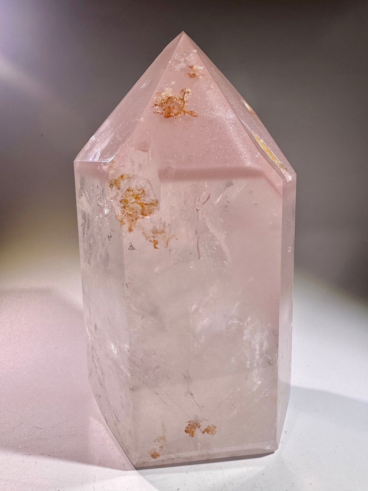 Pink-Lithium Kristall mit Phantomen – 19,5 cm – 2,5 kg – Museumsqualität aus Brasilien