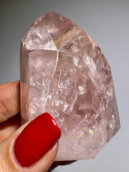 1A Rosenquarz Spitze 🩰 - 5.5cm, 137g