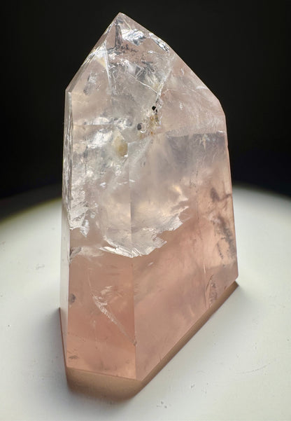 High-Quality Rosenquarz Spitze 🎀 - 6.5cm, 119g