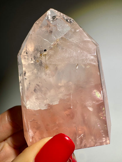 High-Quality Rosenquarz Spitze 🎀 - 6.5cm, 119g