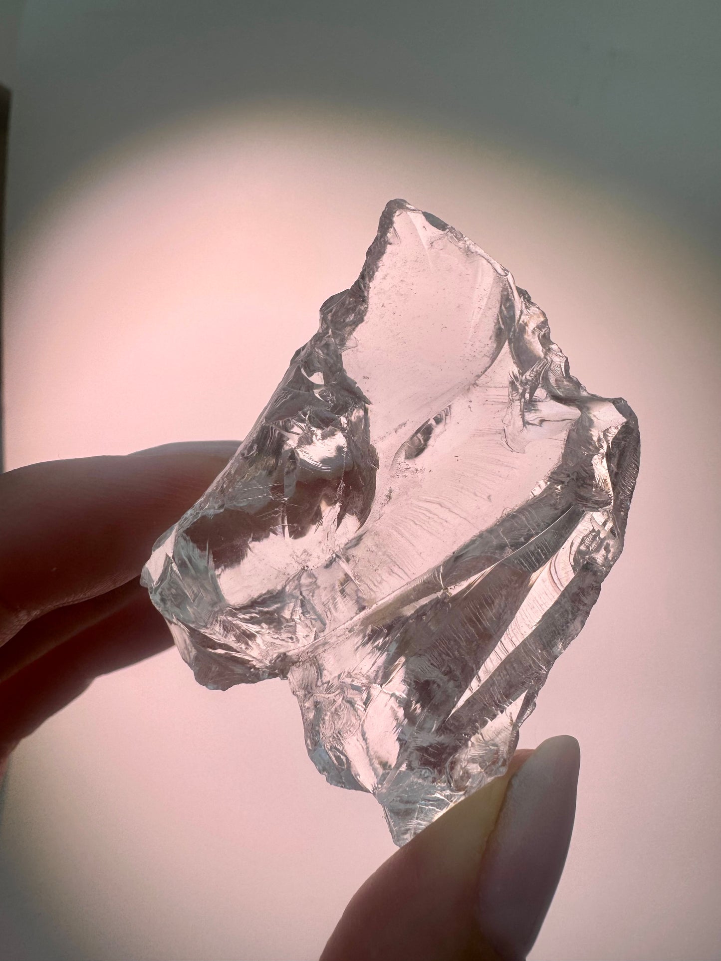 Cristallo di azeztulite ca. 5,5 x 3,2 cm | Pietra di luce per la connessione divina