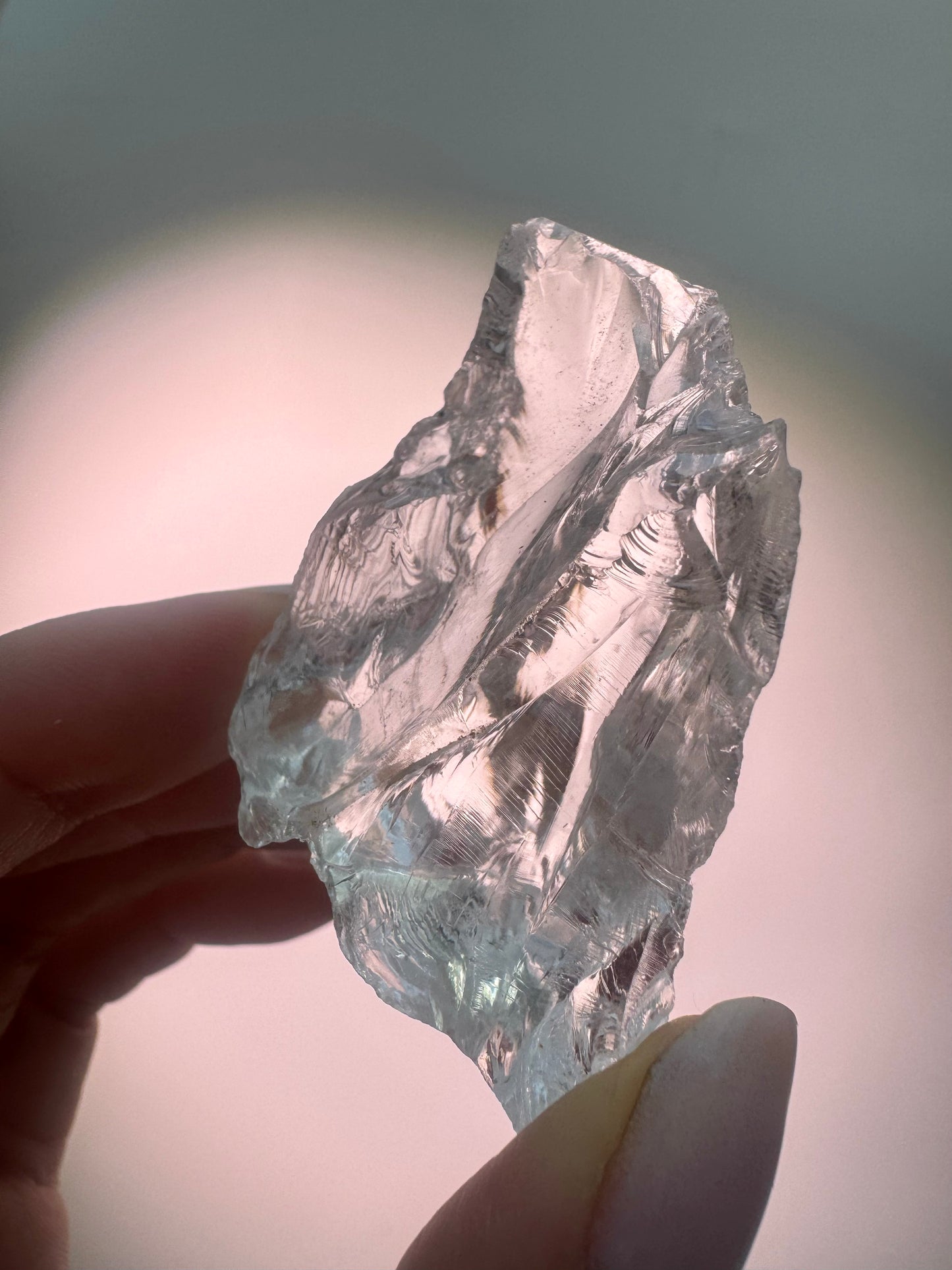 Cristallo di azeztulite ca. 5,5 x 3,2 cm | Pietra di luce per la connessione divina