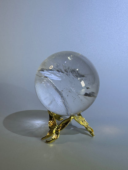 Sphère de cristal de roche très claire - 5,2 cm, 215 g