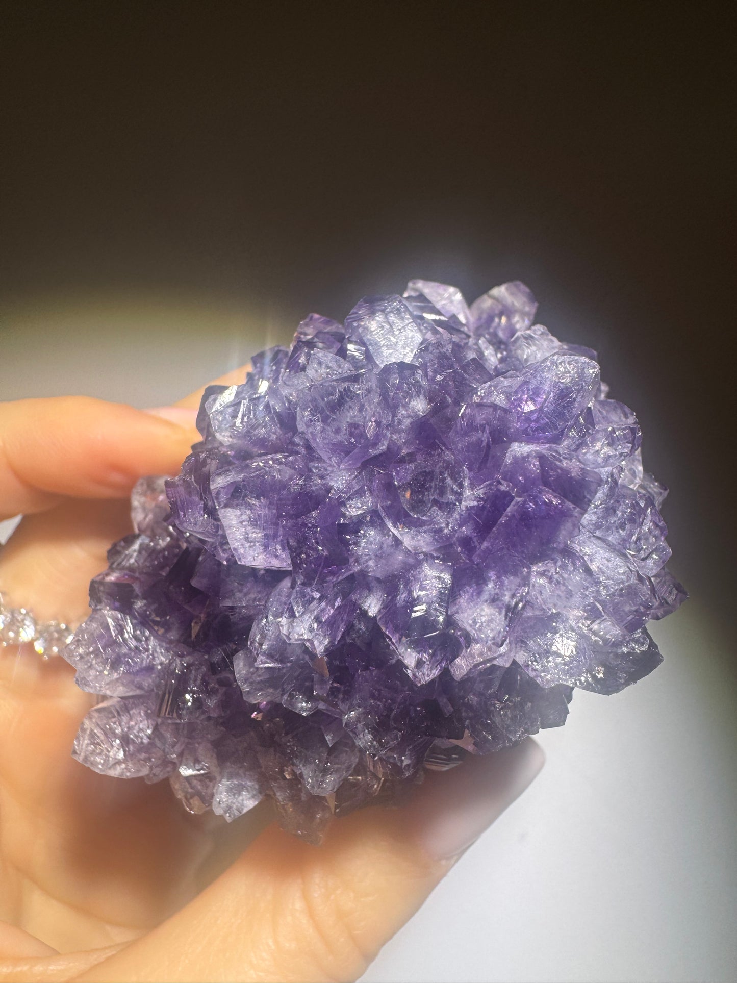 Sammler-Amethyst 7x5.5 cm  – Natürliche Kristallblüte aus Uruguay