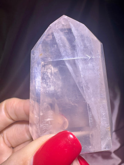 High-Quality Rosenquarz Spitze 🎀 - 6cm, 98g
