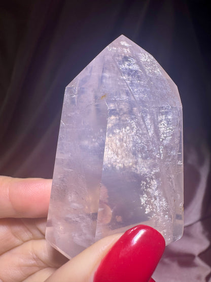 High-Quality Rosenquarz Spitze 🎀 - 6cm, 98g