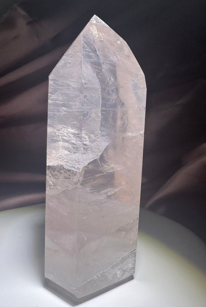 1A Rosenquarz Spitze 11,6 cm – Exklusive Qualität in zartem Rosa aus Brasilien 💗