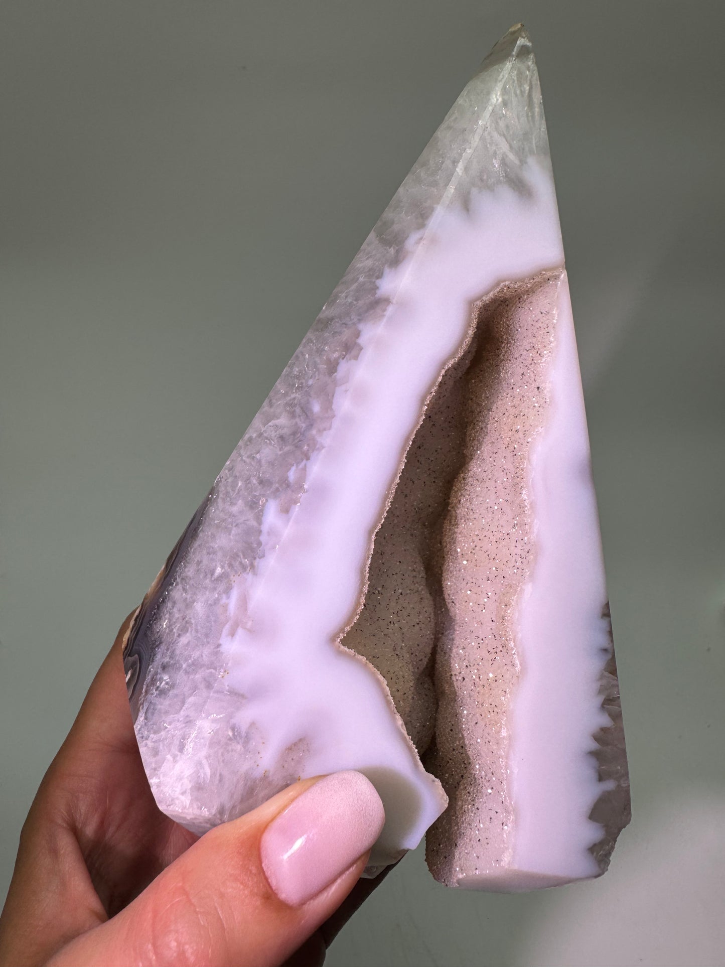Achat-Diamant aus Brasilien – 17 cm | 1,07 kg 🤍