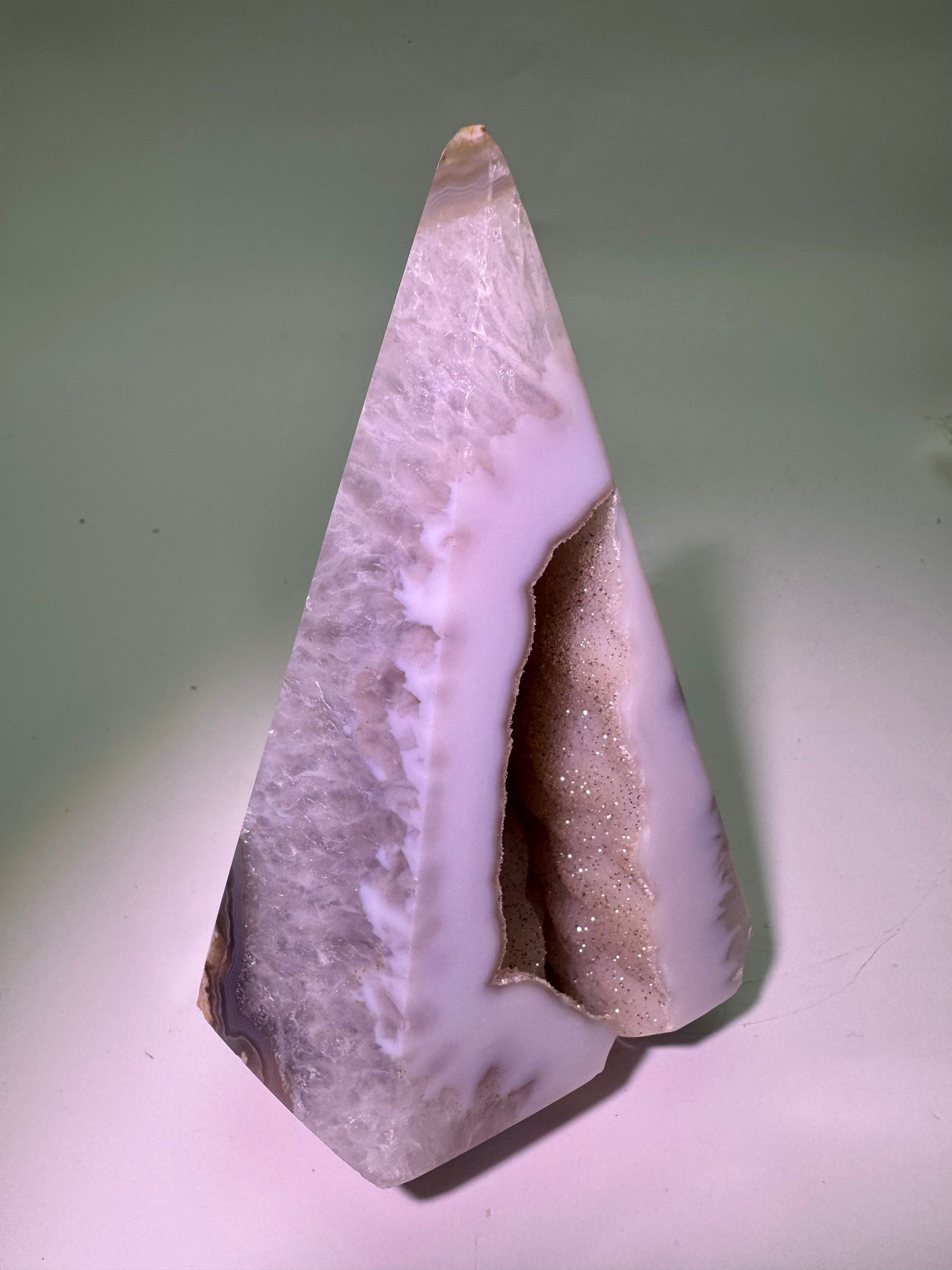 Achat-Diamant aus Brasilien – 17 cm | 1,07 kg 🤍