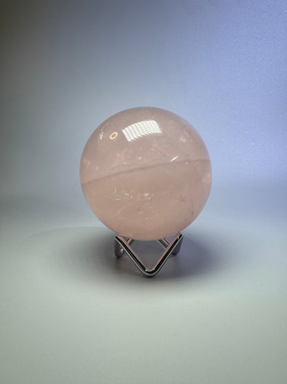 Rosenquarz Kugel - 8cm, 712g