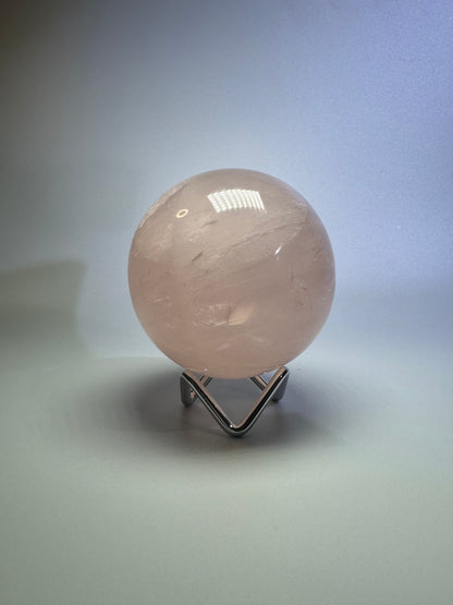 Rosenquarz Kugel - 8cm, 712g