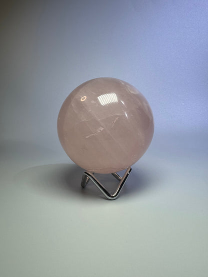 Rosenquarz Kugel - 8cm, 712g