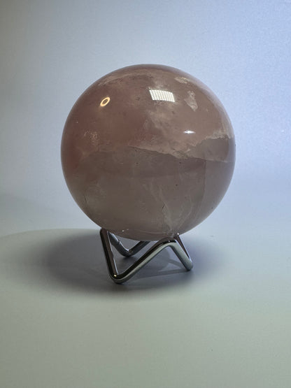 Rosenquarz Kugel - 8cm, 775g