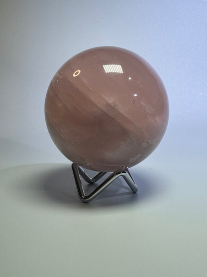 Rosenquarz Kugel - 8cm, 775g