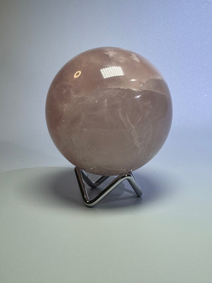Rosenquarz Kugel - 8cm, 775g