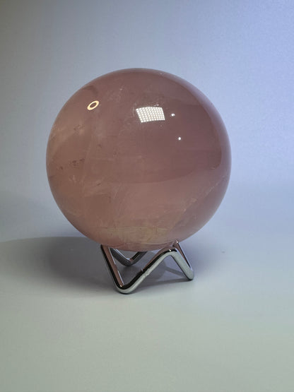 Rosenquarz Kugel - 8.5cm, 900g