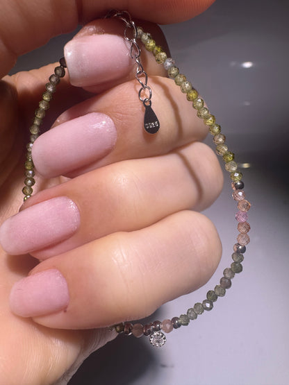 Zuckersüsses Armband mit Sonnenstein, Rosenquarz & funkelndem Zirkon 💖