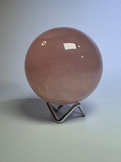 Rosenquarz Kugel - 8.5cm, 900g