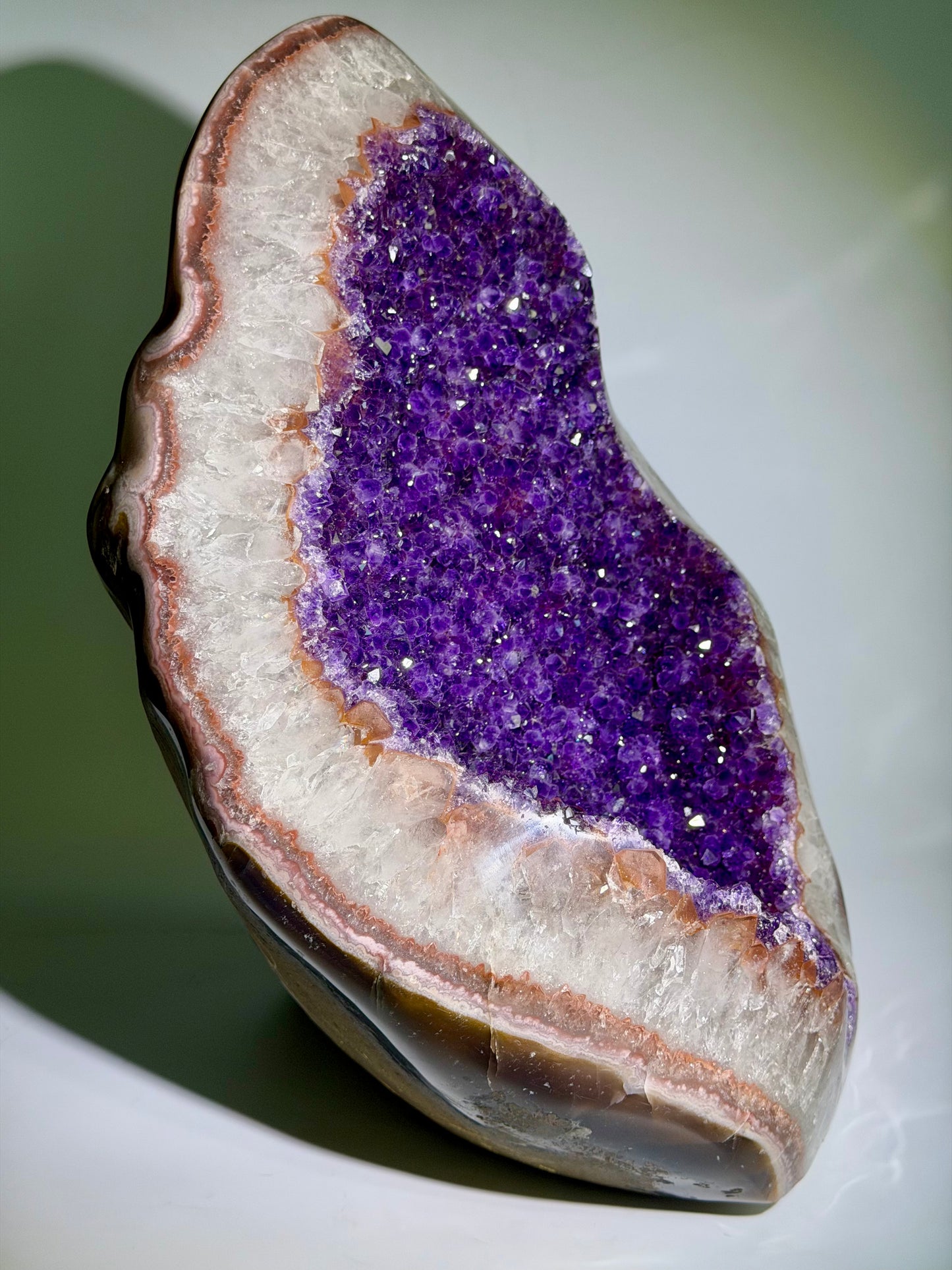 Amethyst Druse XXL aus Uruguay • 36 cm • 21,9 kg • Tiefviolette Kristalle