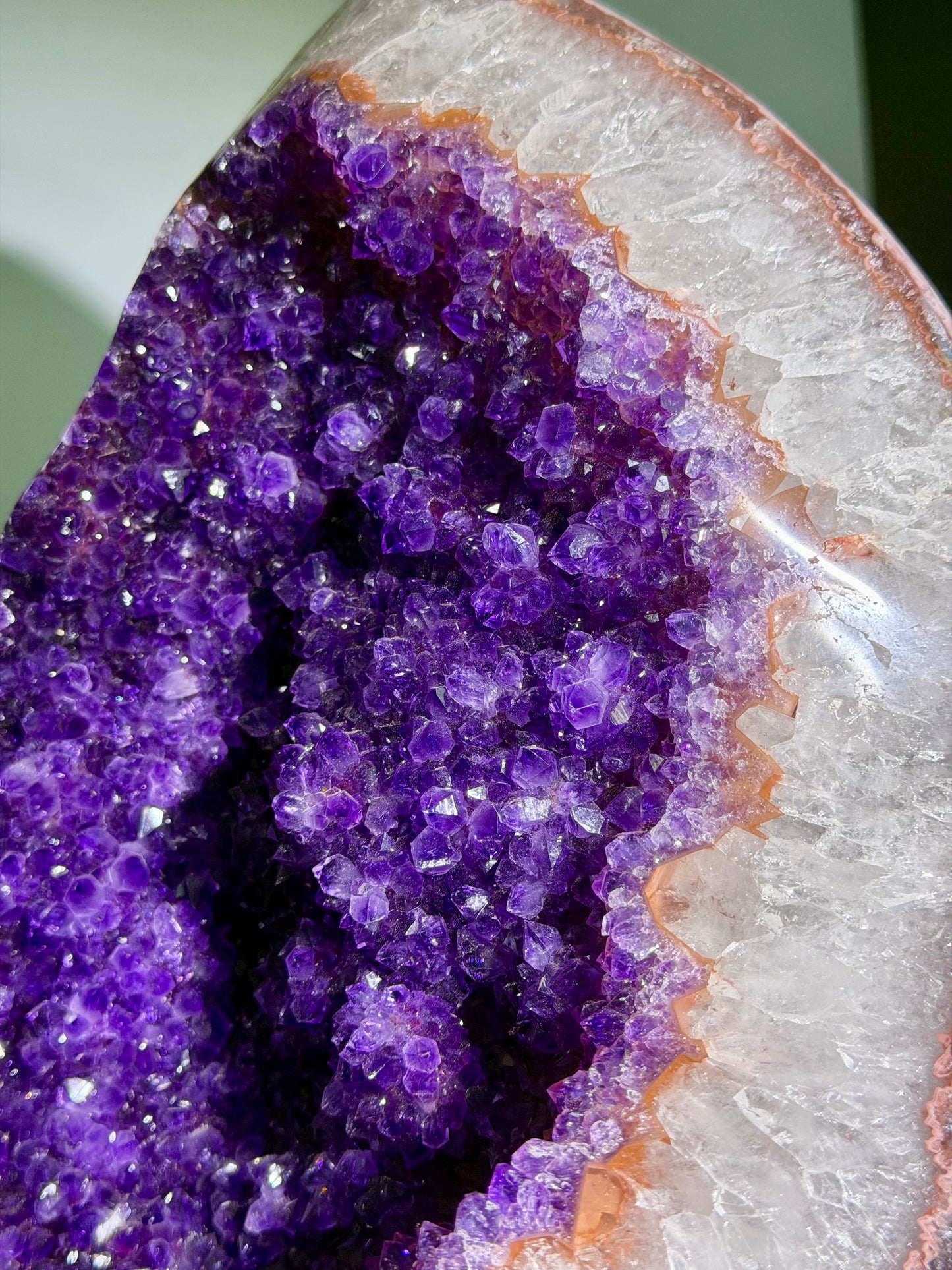 Amethyst Druse XXL aus Uruguay • 36 cm • 21,9 kg • Tiefviolette Kristalle