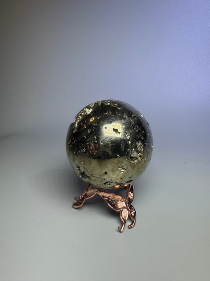 Pyrit Kugel (extra Glanz) - 5.2cm, 279g