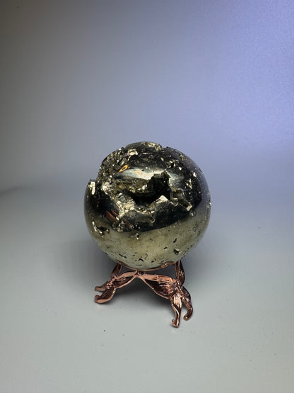 Pyrit Kugel (extra Glanz) - 5.2cm, 279g