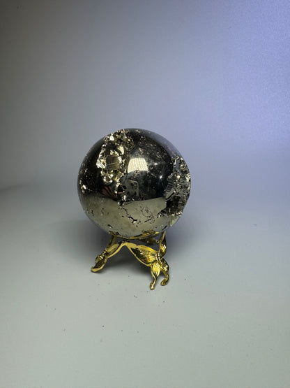 Pyrit Kugel (extra Glanz) - 5.5cm, 398g