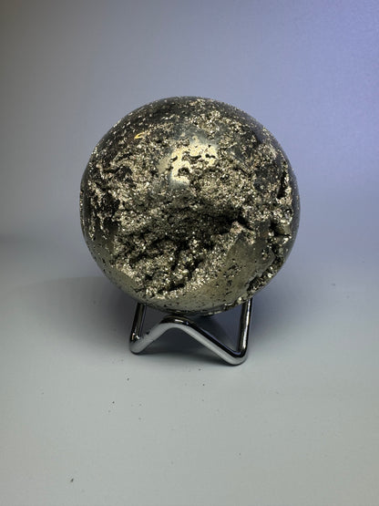 Pyrit Kugel (extra Goldglanz & grosse Kristallle) - 7.2cm, 817g