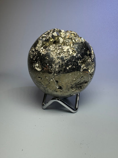 Pyrit Kugel (extra Goldglanz & grosse Kristallle) - 7.2cm, 817g