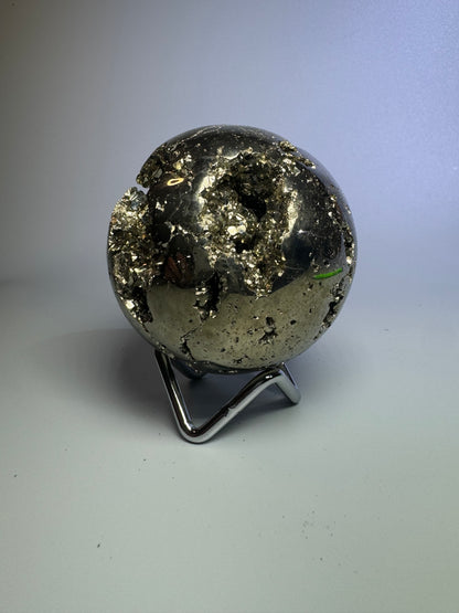 Pyrit Kugel (extra Goldglanz & grossen Kristalle) - 7cm, 715g