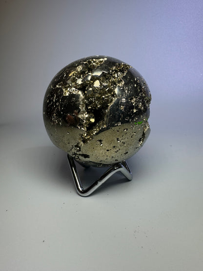 Pyrit Kugel (extra Goldglanz & grossen Kristalle) - 7cm, 715g