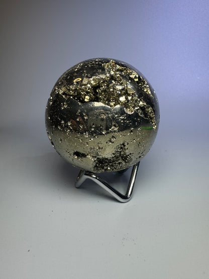Pyrit Kugel (extra Goldglanz & grossen Kristalle) - 7cm, 715g